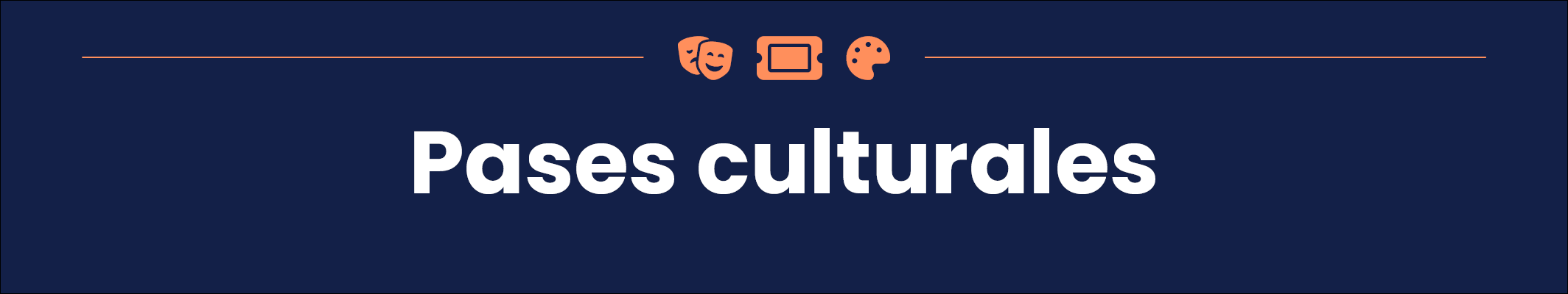 Titulo banner para pases culturales